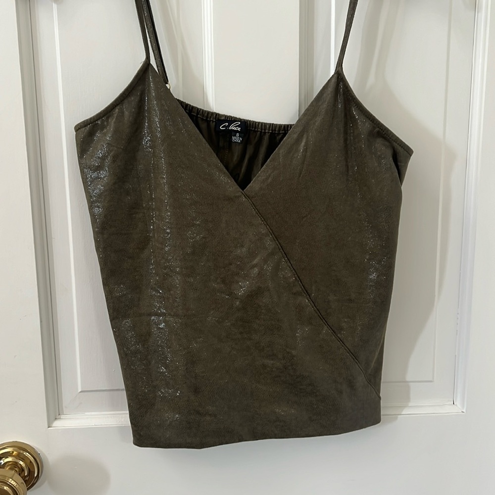 C Puce Olive Top
